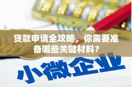 伊吾贷款申请全攻略，你需要准备哪些关键材料？