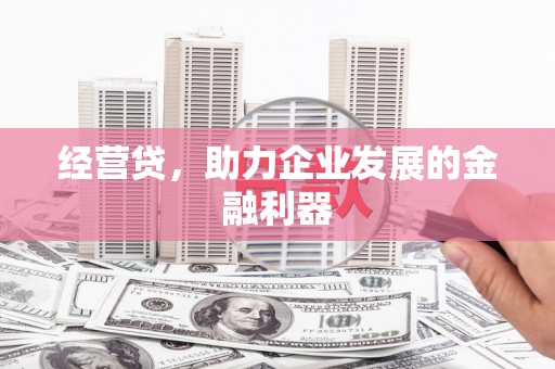 伊吾经营贷，助力企业发展的金融利器