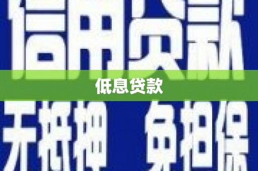伊吾低息贷款