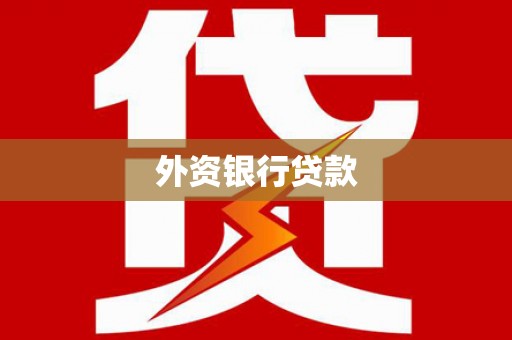 伊吾外资银行贷款