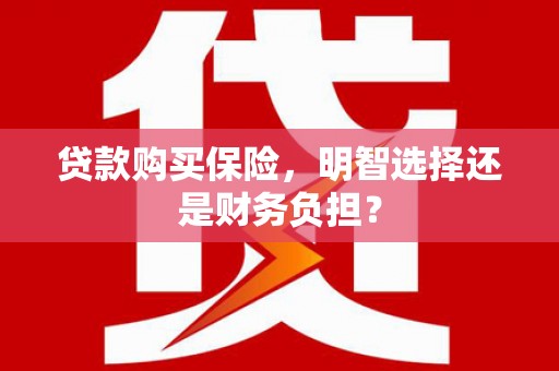 伊吾贷款购买保险，明智选择还是财务负担？
