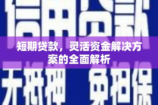 伊吾短期贷款，灵活资金解决方案的全面解析