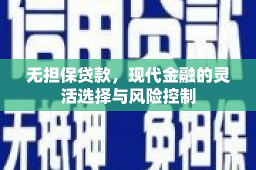 伊吾无担保贷款，现代金融的灵活选择与风险控制