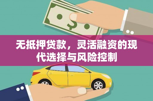 伊吾无抵押贷款，灵活融资的现代选择与风险控制