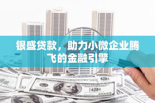 伊吾银盛贷款，助力小微企业腾飞的金融引擎
