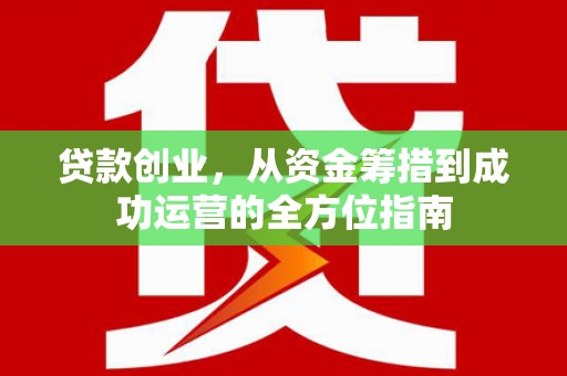 伊吾贷款创业，从资金筹措到成功运营的全方位指南