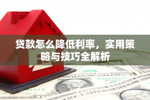 伊吾贷款怎么降低利率，实用策略与技巧全解析