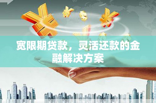 伊吾宽限期贷款，灵活还款的金融解决方案