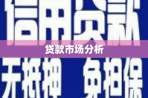 伊吾贷款市场分析