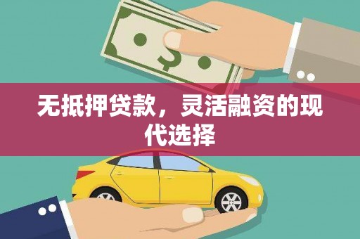 伊吾无抵押贷款，灵活融资的现代选择
