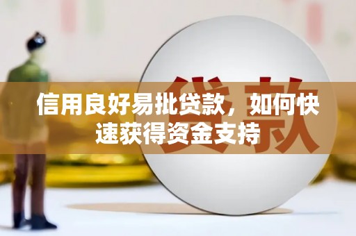 伊吾信用良好易批贷款，如何快速获得资金支持