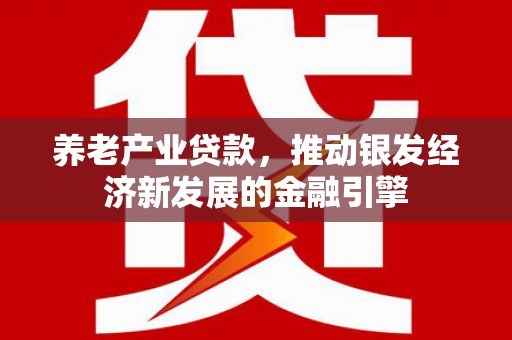 伊吾养老产业贷款，推动银发经济新发展的金融引擎