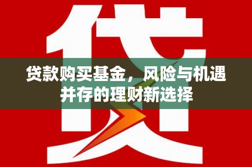 伊吾贷款购买基金，风险与机遇并存的理财新选择