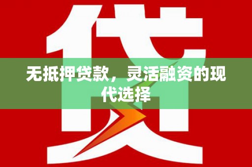 伊吾无抵押贷款，灵活融资的现代选择