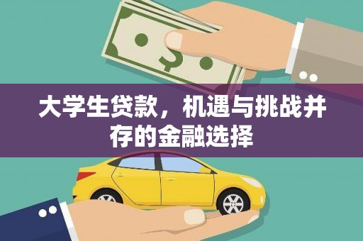 伊吾大学生贷款，机遇与挑战并存的金融选择