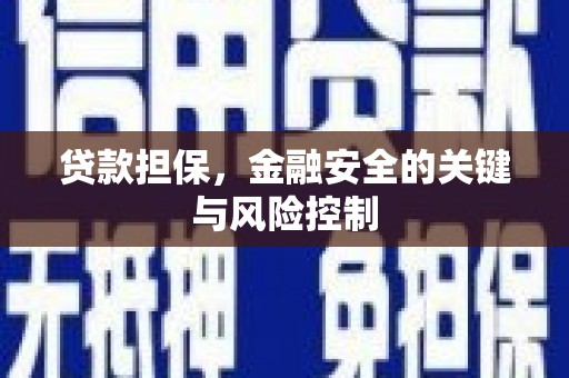 伊吾贷款担保，金融安全的关键与风险控制