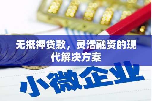 伊吾无抵押贷款，灵活融资的现代解决方案