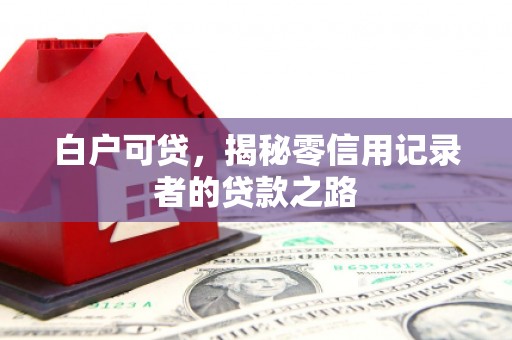 伊吾白户可贷，揭秘零信用记录者的贷款之路