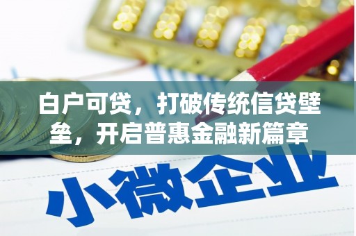 伊吾白户可贷，打破传统信贷壁垒，开启普惠金融新篇章
