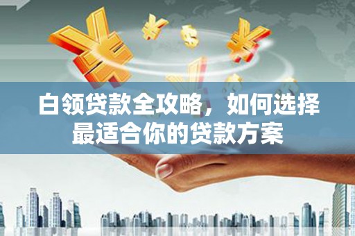 伊吾白领贷款全攻略，如何选择最适合你的贷款方案